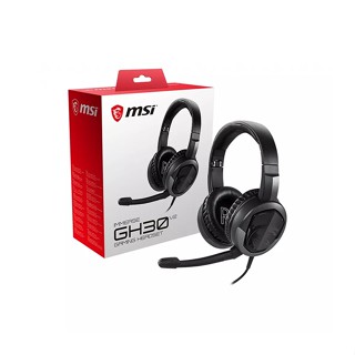 MSI GAMING HEADSET (หูฟังเกมส์มิ่ง) IMMERSE GH30 V2 JACK 3.5 BLACK