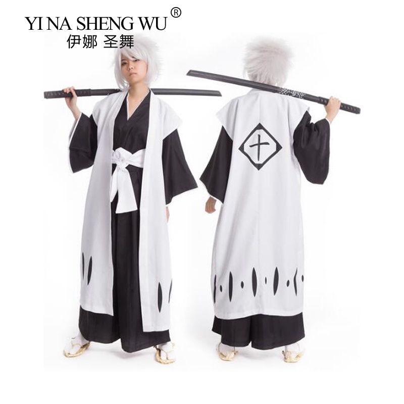 Anime Bleach Gotei 13 Haori Soi Fon Cosplay Costume Division Captain