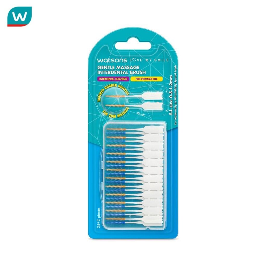 Watsons วัตสัน แปรงขัดซอกฟันยาง 26ชิ้น.