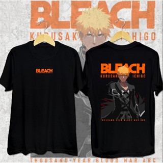 Ag Bleach เสื้อยืดแขนสั้นลําลอง ทรงหลวม พิมพ์ลายกราฟิก Ichigo Kurosaki BANKAI พลัสไซซ์ แฟชั่นสําหรับผู้ชาย และผู้หญิง