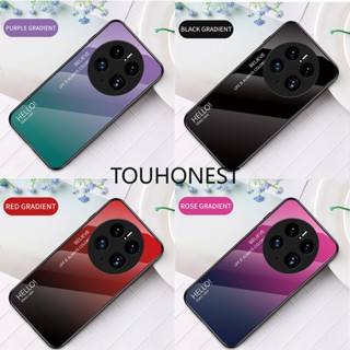 เคส Huawei Mate 50 Pro เคส Huawei Nova Y60 เคส Huawei Nova Y70 Plus Case Huawei Nova 8i Cover Luxury Gradient Ultra-Thin Tempered Glass Back Cover Phone Cases หรูหราไล่ระดับสีบางเฉียบกระจกนิรภัยฝาหลังเคสโทรศัพท์