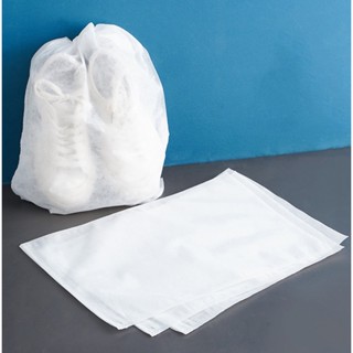 กระเป๋าเก็บรองเท้า แบบผูกเชือก ป้องกันฝุ่น แบบไม่ทอ สําหรับท…