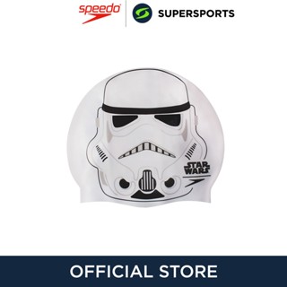 SPEEDO Stormtrooper Junior Slogan หมวกว่ายน้ำ หมวกใส่ว่ายน้ำ