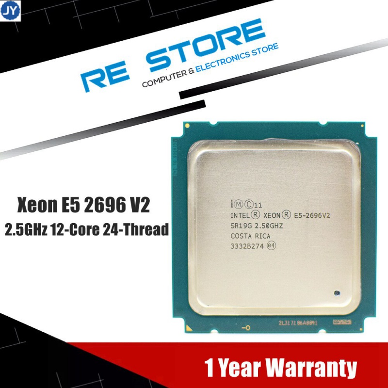 【พร้อมส่ง】intel Xeon e5 2696 V2 โปรเซสเซอร์ CPU 2.5GHz 12-core 24 เธรด 30 ม. 115W LGA 2011 e5 2696v2