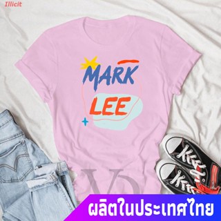 Illicit เสื้อยืดลำลอง เสื้อยืดแขนสั้นพิมพ์ลาย MARK LEE NCT DREAM NCT127 แฟชั่นสตรี Short sleeve T-shirts_09