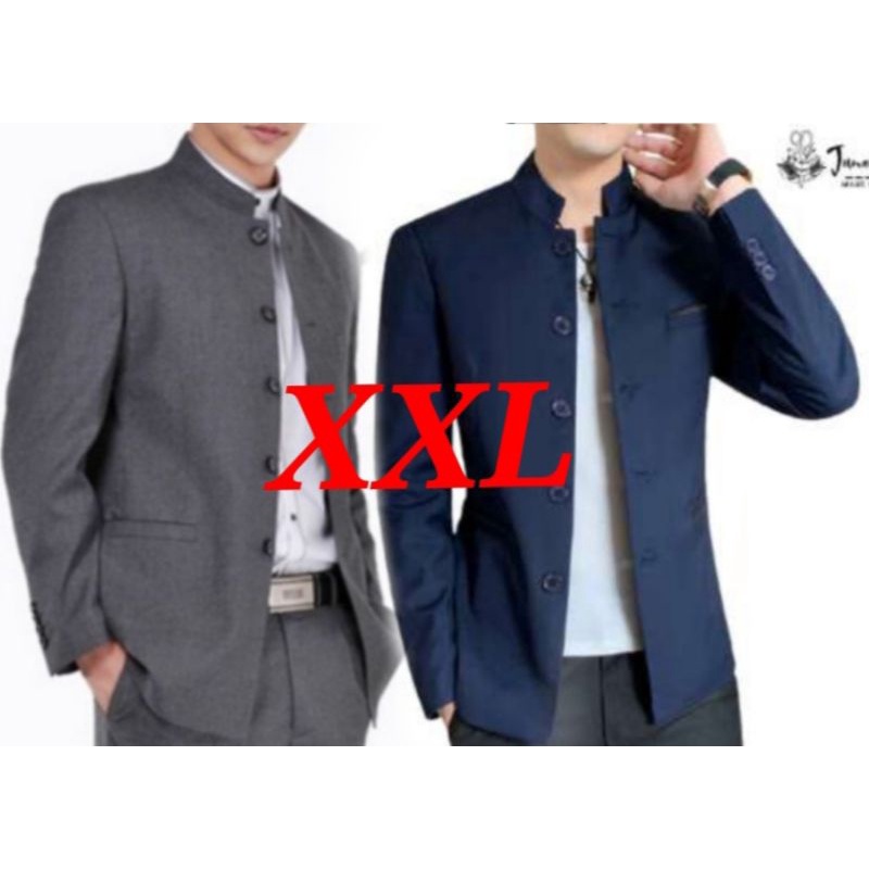 Jasco jaskoko madarin ผู้ใหญ่ ผู้ชาย สีเทาเงิน อย่างเป็นทางการ jasko