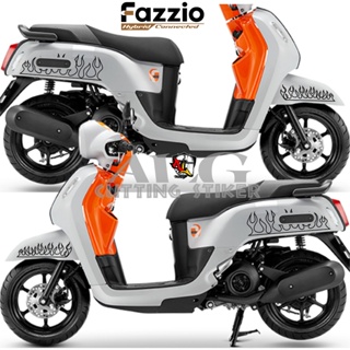 สติกเกอร์ตัด SCF157 FAZZIO STRIPING FAZZIO สติกเกอร์ไฟ DECAL FAZZIO STRIPING Trim สติกเกอร์สติกเกอร์ สติกเกอร์ลาย สติกเกอร์ตัด สติกเกอร์รถจักรยานยนต์ สติกเกอร์แบบเรียบ การตกแต่งลวดลายแบบไวรัส สติกเกอร์ที่ไม่เหมือนใคร สติกเกอร์สุดเท่ การตกแต่งแบบคูล