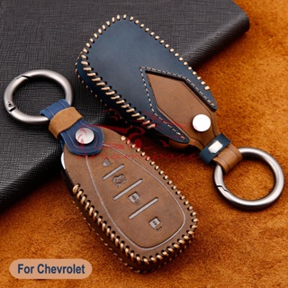 ใหม่ เคสกุญแจรีโมทรถยนต์ แบบหนัง สําหรับ Chevrolet Equinox Captiva Tracker Tahoe Traverse Orlando Aveo spark