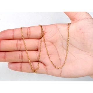 629 สร้อยคอสแตนเลสผู้หญิง สร้อยสแตนเลสแท้ มี3สีขนาด1.5mmยาว16"18"20"สแตนเลสแท้ไม่ลอกไม่ดำใส่อาบน้ำได้สีมี3สี3size