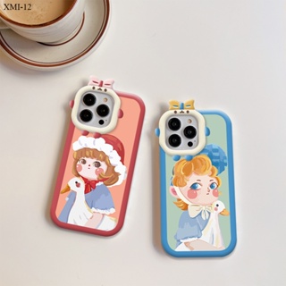 Xiaomi Mi 12 12X 11 Pro Lite NE 5G สำหรับ Cartoon Hat Girl เคส เคสโทรศัพท์ เคสมือถือ Shockproof Casing