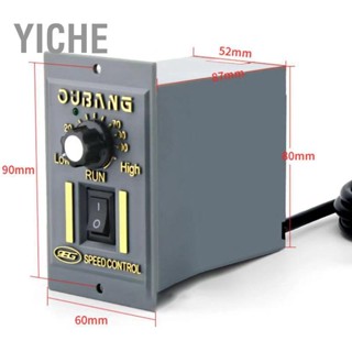 YiChe ตัวควบคุมความเร็วมอเตอร์ AC สวิตช์ควบคุม ตัวควบคุม 1 แถว 6 ขา CW CCW อุปกรณ์เสริมการหมุน