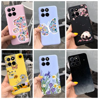 เคสโทรศัพท์มือถือ ซิลิโคนนุ่ม ลายหมีแพนด้า ผีเสื้อน่ารัก สําหรับ Honor X8 5G VNE-N41 Honor X6 VNE-LX1 LX2 HonorX6 X 6s 2022