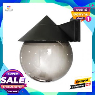 Lamp โคมไฟผนังภายนอก (PS) 8 นิ้ว 1xE27 LUZINO รุ่น JEWEL W08(BK) ขนาด 21.5 x 21.5 x 27.5 ซม. สีดำOutdoor Wall Lamp (PS)