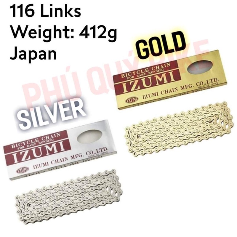 IZUMI JAPAN Chain Silver / Gold Fixed Gear Chain