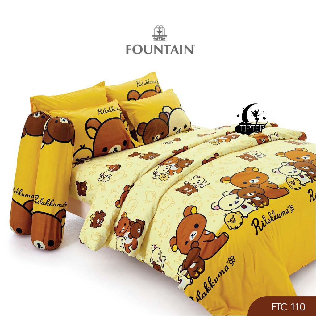 ⭐️Fountain⭐️ผ้าปูที่นอนคุมะ Rilakkuma(ไม่รวมผ้านวม) 3.5/5/6 ฟุต ลิขสิทธิ์แท้ FTC121 FTC122 FTC145 FTC148 FTC149 - รูปที่ 3