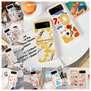 เคส เคสป้องกันโทรศัพท์มือถือ แบบนิ่ม ลายการ์ตูน กันกระแทก สําหรับ Samsung Galaxy Z Flip 4 Z Flip 3