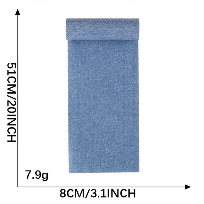 แผ่นแพทช์ผ้ายีน สีฟ้า ขนาด 51×8 ซม. สําหรับซ่อมแซมกางเกงยีน 1 ชิ้น ราคา ถูกที่สุด ดีลบีเคเค แกลเลอรีภาพที่ 6