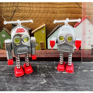 Mini 2" Vintage Retro Robots งาน Tin Age collection งานเก่าแท้ เหล็กหนัก สภาพดีมาก เลือกแบบได้จ้า