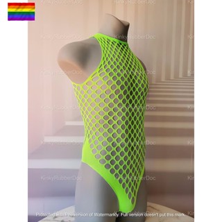 ชุดบอดี้สูท เสื้อกล้าม ผ้าตาข่าย เซ็กซี่ Gay Fetish Erotik Tuch Outfit BDSM Manner Unterwasche Pride LGBT Kinky Men Tuch Sexy Hoschen Party Club Mode Unise บิกินี่