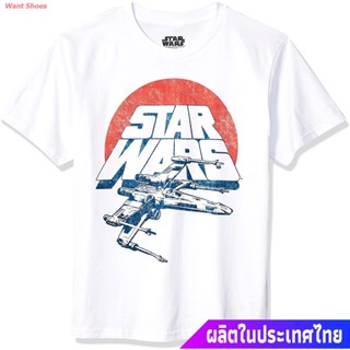 ผ้าฝ้าย 100%เสื้อยืดแขนสั้น STAR WARS Boys MensVintage Inspired X-Wing Fighter T-Shirt Popular T-shirtsS-3XL_04