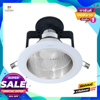 Downlight โคมดาวน์ไลท์หน้ากลม 6 นิ้ว E27 LAMPTAN รุ่น Onix-6 Inch สีขาวRound Downlight 6 Inch E27 LAMPTAN Model Onix-6 I