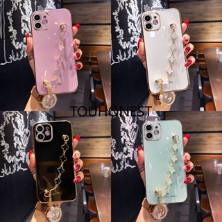 เคส For iPhone 12 Pro Max เคส iPhone 7 Plus เคส iPhone 8 Plus เคส iPhone 12 Mini Cover iPhone SE 2020 Soft Cute Clover Grass Pendant Phone Case โทรศัพท์มือถือ แบบนิ่ม ลายใบหญ้าสี่แฉก สําหรับ