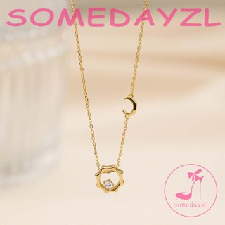 Somedayzl สร้อยคอผู้หญิง หวาน เรียบง่าย เพื่อน ของขวัญ พลอยเทียม ทองแดง ฮิปฮอป สร้อยคอ สไตล์เกาหลี