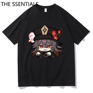 Genshin Impact T Shirt Men Funny Harajuku Graphic Hu Tao T-Shirt Unisex Cotton Genshin Tees Shirts Male Anime Stree_03