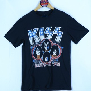 เสื้อวงลิขสิทธิ์แท้ " Kiss ลาย Alive in 77 "