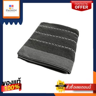 Towel ผ้าขนหนูเช็ดผม Zigzag MS HOME รุ่น LC714B-DGY ขนาด 13 x 30 นิ้ว สีเทาTowelZigzagHOMELC714B-DGYSize13