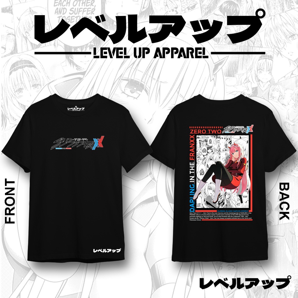 Anime Shirt Zero Two Darling in the Franxx Tshirt For Men