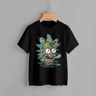 เสื้อยืด สินค้ามาใหม่การ์ตูนเสื้อเชิ้ตผู้ชายRick and Morty - เสื้อยืดการ์ตูนริก Unisex เสื้อยืดผ้าฝ้ายcartoon