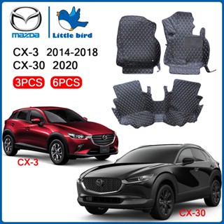 littlebird พรมปูพื้นรถยนต์ โรงงานผลิตของไทย Mazda CX-3 2014-2018 CX-30 2020-2022 พรมรถยนต์ CX3 CX30