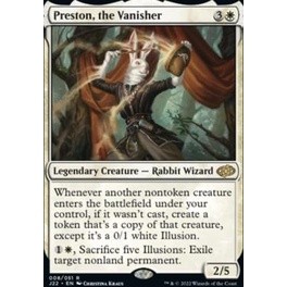 Preston, the Vanisher การ์ด Magic The Gathering ของแท้จากชุด Jumpstart 2022