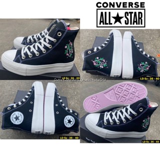 รองเท้า Converse Chuck Taylor All Star Lift Hi Crystal Energynoir Women ส่งฟรี