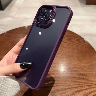 เคส PC ใส เคสสีตามเครื่อง สำหรับ iPHONE ทุกรุ่น 15 11 12 13 14 Pro Max Plus 6,7,8,6Plus,7Plus,8Plus,X XS XS MAX 040