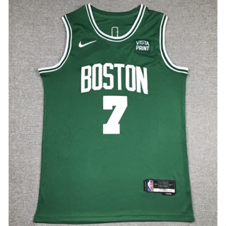 ขายดี ครบรอบ 75 ปี 2022 NBA Boston Celtics สําหรับผู้ชาย #7 เสื้อกีฬาบาสเก็ตบอล ปักลาย Jaylen Brown สีเขียว PHobcc38CKbcfl26