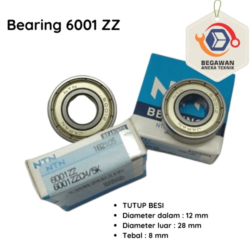 แบริ่ง 6001 ZZ NTN**