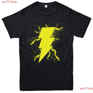 เสื้อยืดโอเวอร์ไซส์ 2022 Diy Shazam Thunder Men T Shirt, DC Comics Superhero Capn Marvel Inspired Tee Top disco_04