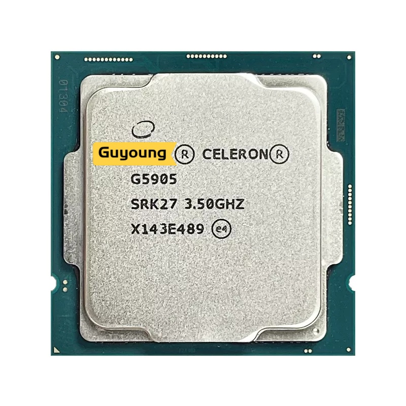Celeron G5905 3.5 GHz ใช้โปรเซสเซอร์ CPU Dual-Core Dual-Thread 4M 58W LGA 1200