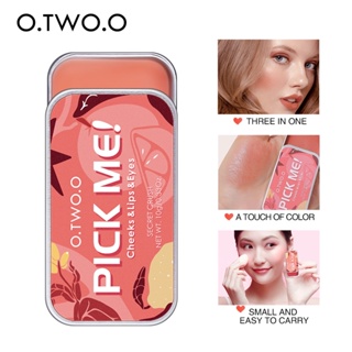 O.TWO.O Multi-use Eyeshadow Soap Lipstick Blush Makeup Cream Matter Long Lasting Eye Shadow Cosmetics