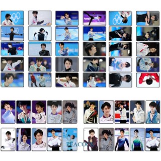 Peacock 10 ชิ้น / เซต Hanyu Yuzuru Hanyu การ์ดพีวีซี บัตรประจําตัวนักเรียน สําหรับเด็ก ของขวัญ คริสตัล การ์ด สติกเกอร์