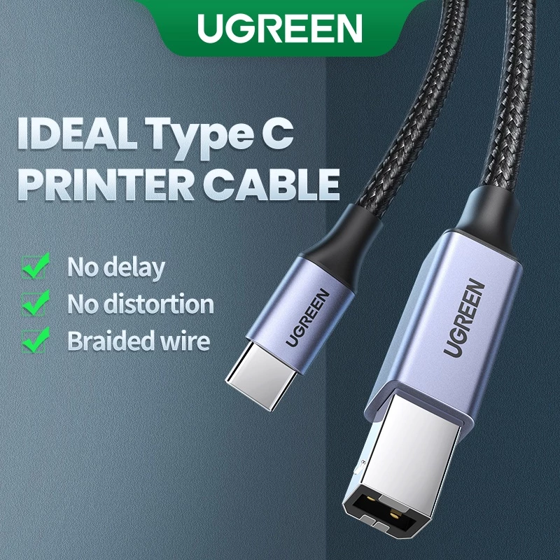Ugreen สายเคเบิ้ล Usb C To Usb Type B 2 . 0 สําหรับ for Printer Type C สแกนเนอร์