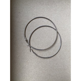 Hoop Earrings Silver color