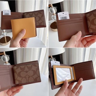 กระเป๋าcoachDOUBLE BILLFOLD WALLET IN SIGNATURECOACH C4333QB/