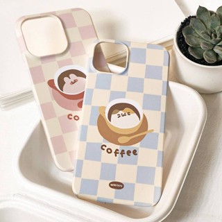 เคสโทรศัพท์มือถือแบบแข็ง ลายการ์ตูนแมว กระต่าย กาแฟน่ารัก 14 ตัว 12 คู่ 11 เหมาะสําหรับ iPhone13Promax