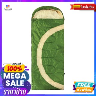 ถุงนอน 150 ก. รุ่น SJS-0012 สีเขียว/ครีม Sleeping Bag 150 g. Model SJS-0012 Green/Creamถุงน