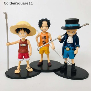 Goldensquare ตุ๊กตาฟิกเกอร์ PVC อนิเมะ One Piece Luffy ของเล่นสําหรับเด็ก