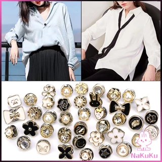 NKK กระดุมผ้าพันคอ กระดุมติดคอเสื้อ ชุดละ 10 ชิ้น Fashion Accessories
