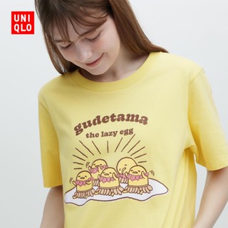 Uniqlo เสื้อยืดแขนสั้น พิมพ์ลายกราฟฟิคยักษ์ สําหรับผู้ชาย